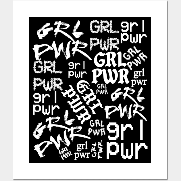 GRL PWR Wall Art by LanaBanana